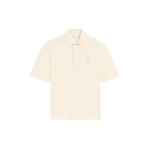 AMI Paris 아미 드 꾀흐 로고 패치 폴로 셔츠 E26UPL428JE0221