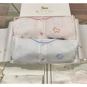 (에뜨와) (07T31760M) (쌍둥이백일돌선물)도트7부내의(2종세트) (유아/출산/백일/돌선물/조카선물)