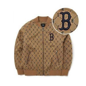 MLB자켓 GQC 3AJPM0224-43BGS 다이아 모노그램 자카드 베이스볼 점퍼 B
