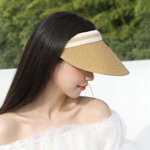 소피아 왕골 썬캡 밀짚 챙 모자 휴가 바캉스 휴양지