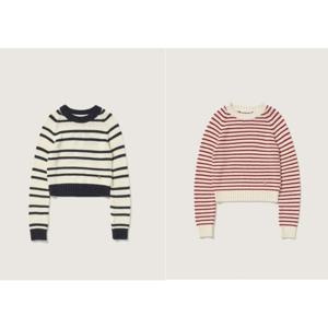 [플랙진] 여성 스트라이프 레글런 니트 PWTF1NTL01W