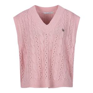 [코인코즈]코인코즈 브이넥 꽈배기 니트 베스트_DZ4MV051