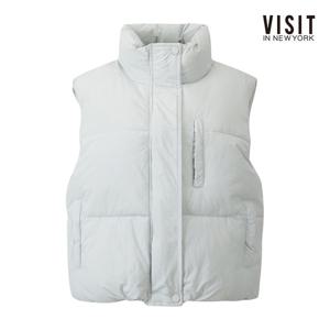 비지트인뉴욕  하이넥 볼륨 푸퍼 패딩 베스트 (V5CVE08)