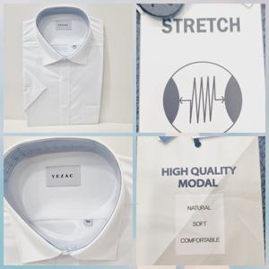 [예작]예작 일반핏/모달스판/배색/반팔 YJEMBR206 WH_US