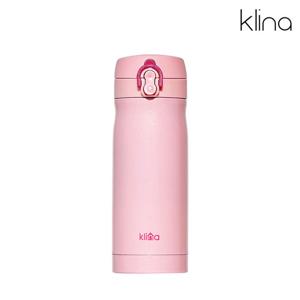 클리나 보온보냉 원터치 텀블러 350ml 펄/핑크