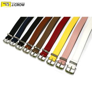 제이크로우 납작 버클 메탈라인 여성 가죽 벨트 JCBT18S-FLMLB01