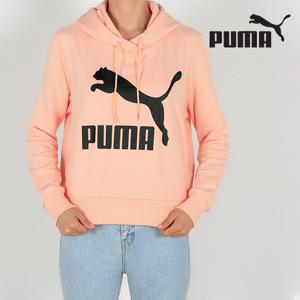 푸마 여성 클래식 로고 후드 티셔츠 595915-88