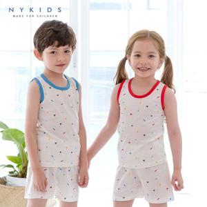 [NY KIDS]NY KIDS 상하복세트(민소매) 색종이