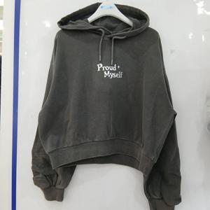 [에꼴리에][모다부평]데미지 피그먼트 크롭 후드티/26OT753CH_BP