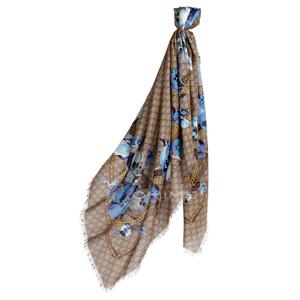 구찌스카프 쉬폰 스퀘어 플라워 (140cmX140cm) 508797 3G200 4279 블루