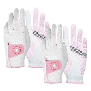 엑스앤글러브 도핑 양손2켤레 실리콘 여성골프장갑 논슬립