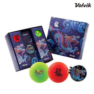 볼빅 2024 청룡에디션 3피스 골프공 하프더즌+볼마커