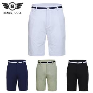 베네스트 라인포인트 허리밴딩 스판 남성 골프 반바지 BN4023I