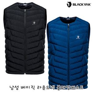 블랙야크 남성 간절기 패딩조끼 남성 베이직 라운드넥 볼패딩베스트 1BYVSW4002