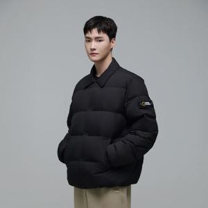 N244MDW950 카라 경량 구스 다운 점퍼 BLACK