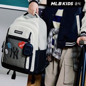 [MLB키즈]고학년 베이직 메쉬 책가방 NY (Cream)7ABKB045N-50CRS