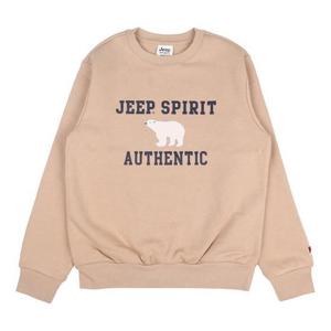JEEP 23F/W 폴라베어 기모 맨투맨 JO6TSU853-베이지