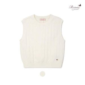 더센트럴 페리미츠 TC01 플라워 조직 니트조끼 P2511K454