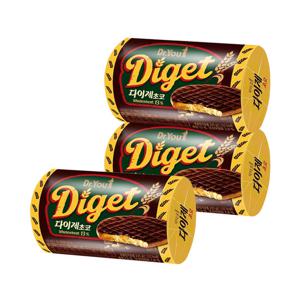 오리온 다이제 초코 225g x 3개 / 다이제롤