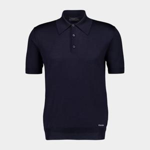 프라다 버튼 업 칼라 브랜드 로고 폴로 UMB92516AI F0008