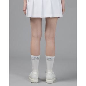 닥스 골프 여성 25SS PREMIUM 여성 그레이 리본장식 중목 파일양말 DNSS5E203G1