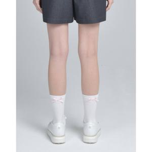 닥스 골프 여성 25SS PREMIUM 여성 핑크 리본장식 중목 파일양말 DNSS5E203P1