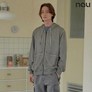 나우  (1NUTSS3904_LG) U GD면테잎포켓스웻후드집업 L.GRAY