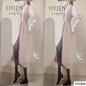 [비비안] 타이즈 코튼 스트라이프 TS6666