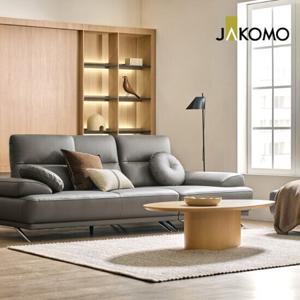 [자코모]소네트 스윙 3.5인 피아나 이태리 통가죽 소파+스툴+쿠션2개