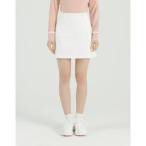 헤지스골프  (HWSK5A211OW)  25SS 화이트 여성 A라인 트임 스커트