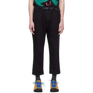 25 FW Gramicci 남성 블랙 루즈 테이퍼드 슬랙스 251565M191005