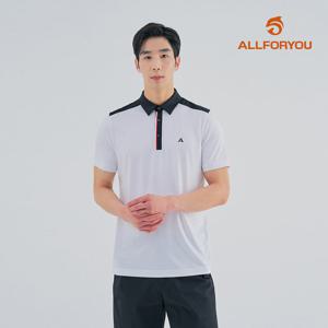 [올포유] [모델착장] 남성 배색 카라 반팔 티셔츠 AMTYM3197-100_G