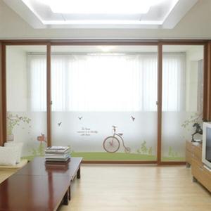 아트박스/낭만창고 dgcn105-산책-무점착 반투명 창문 시트지