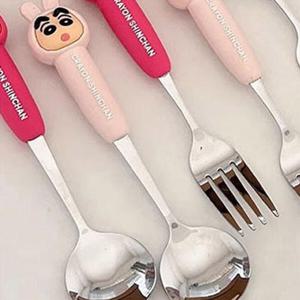 아트박스/키즈키즈 짱구는못말려 피규어 숟가락 연핑크C02073