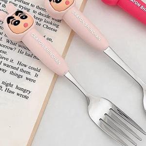 아트박스/키즈키즈 짱구는못말려 피규어 포크 연핑크C02078