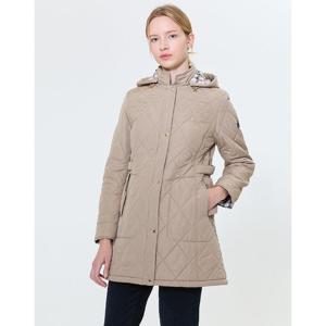 [특별25%쿠폰]닥스골프 여성 스테디셀러퀼팅 탈착 후드 패딩 점퍼 (BEIGE) WNJU4D701I2