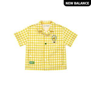 뉴발란스키즈 시어서커 체크 셔츠 상하의세트 NK9YE3601B-30
