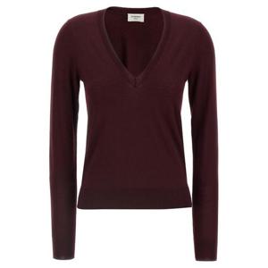 생로랑 가디건 839793Y76HF6040 Bordeaux