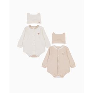 [에뜨와HB]2025년신상품 유네바디수트모자SET 2종중택1 07S517905 신생아바디수트 여름바디수트