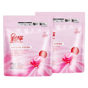 [애경] 울샴푸 오리지널 캡슐세제 25입 x2개