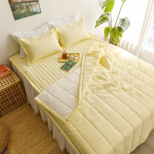 [르헤브] 샤르베 시원한 여름 침구세트 시어서커 얇은 차렵 이불세트 패드 Q