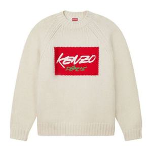 겐조 크루넥 로고 패치 스웨터 FF65PU7573CT 02 02