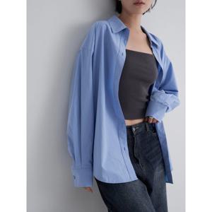 (325864LY1Q) [에잇세컨즈] 온고잉 오버핏 셔츠  스카이 블루