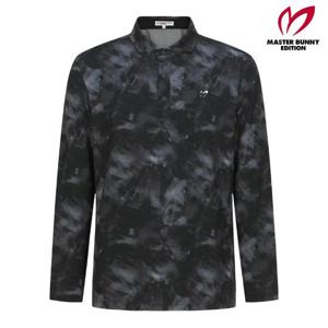 마스터바니  (411D3TO103) 남성 로고 프린팅 칼라 긴팔 티셔츠