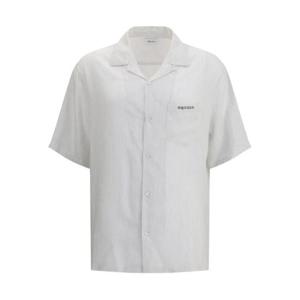 알렉산더 맥퀸 반팔 셔츠 826631QRAB7 9228 WHITECHARC