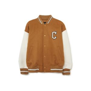 M MLB자켓 GQC 3AJPV0534-45CAS 울 컬시브 소매배색 바시티자켓 클리블랜드 가디언스