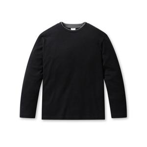 [프로젝트엠]남성) 레이어드넥 조직감 긴팔 티셔츠_EPF4TR1504