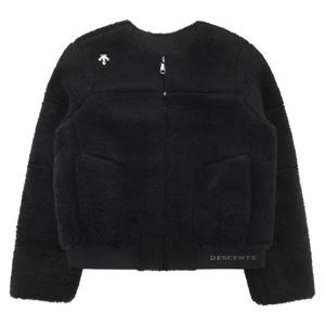 데상트 여성 셰르파 패딩 자켓 SP422SPDO9BLK