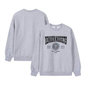 [NBA] DEN 기모 아치 레터링 맨투맨 (멜란지그레이) N254TS020P