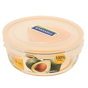 글라스락 라인 원형 2050ml 원형밀폐용기 반찬통 반찬보관용기 반찬용기 보관용기 보관밀폐용기 유리밀폐용